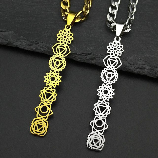 JYTF Halskette mit Anhänger, Edelstahl, Gold, Unisex - Bild 1