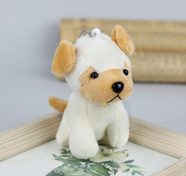 Linyi toy Mops Plüschtier, Sitzender Mops, Weiß, ab 2 Jahren - Bild 1