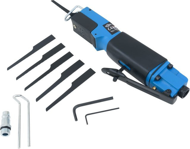 Monzana Druckluft-Karosseriesäge in Blau/Schwarz inklusive Sägeblätter - Bild 1