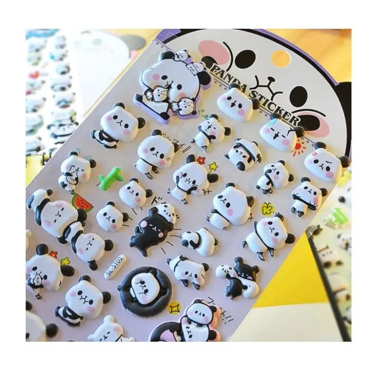 Yiran toy 1 3D Panda Aufkleber DIY Bastelmaterialien multicolor - Bild 3