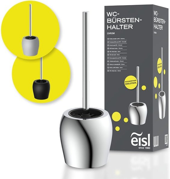 Eisl WC Bürstengarnitur Edelstahl freistehend in Chrom - Bild 2