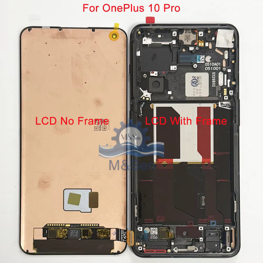 OnePlus 10 Pro NE2210 Original Amoled LCD Display Bildschirm mit Touch Panel Digitizer und Rahmen in Schwarz - Bild 4