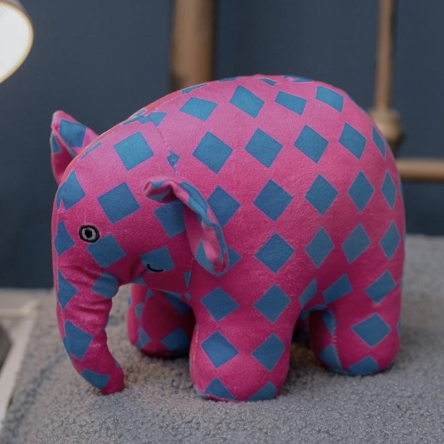 Yiran toy Elmer der Elefant Figur Plüschtier, Bunt / Mehrfarbig - Bild 1