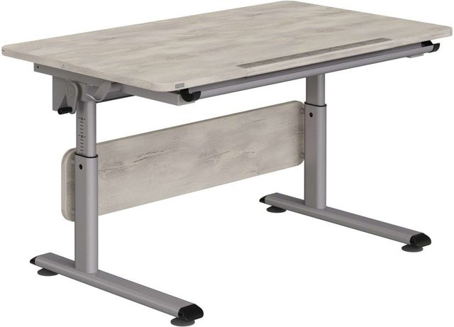 Schreibtisch DIEGO 120 von PAIDI in Eiche Nautik Nachbildung, höhenverstellbar mit neigbarer Tischplatte für Kinderzimmer und Arbeitszimmer - Bild 1