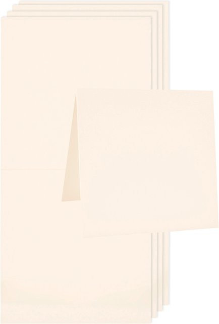 Rico Design Paper Poetry Luxury Karten Quadratisch Elfenbein - Bild 1