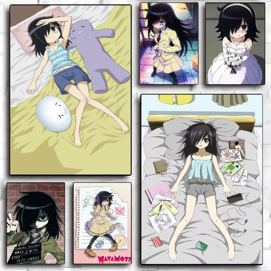 Watamote Kuroki Tomoko Classic Vintage Poster aus Papier in Mehrfarbig, Rechteckig, B/H: 10 x 15 cm - Bild 2