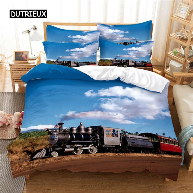 Flylo Bettwäsche Set mit 3D Digitaldruck in Blau, Microfaser, B/H: 135 x 200 cm - Bild 1