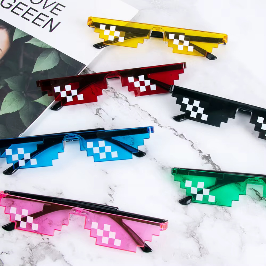 joy-enlife Mosaik Sonnenbrille, Schwarz, 8/4 stücke Set - Bild 2