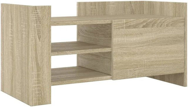 vidaXL TV-Schrank Sonoma-Eiche in Braun und Beige, B/T/H: 80 x 35 x 40 cm - Bild 1