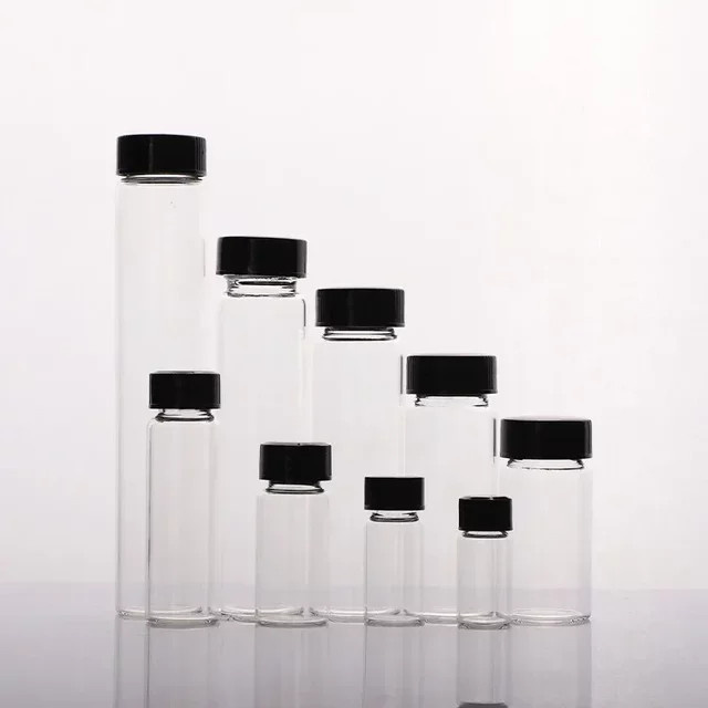 Transparente Glasprobenfläschchen für Laborreagenzen und chemische Experimente, 2 ml bis 60 ml - Bild 1