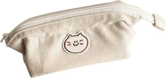 GoolRC Mäppchen aus Canvas mit Cartoon-Tierdesign in Beige - Bild 1