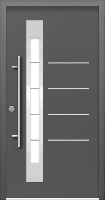 Splendoor Thermospace Sicherheits-Haustür Berlin Prime RC2K in Anthrazit mit Glaseinsatz, B: 100 cm, H: 210 cm - Bild 1