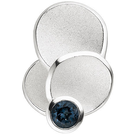 Colfem Anhänger 925 Silber, Blautopas, hellblau, Unisex - Bild 1