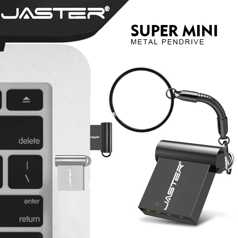 JASTER Super Mini Metall USB-Flash-Laufwerk mit Schlüsselanhänger als Pendrive und U Disk - Bild 2