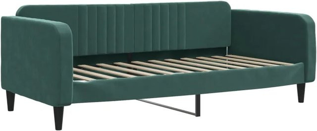 vidaXL Tagesbett aus Samt in Dunkelgrün, B/T: 100 x 200 cm - Bild 1