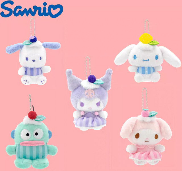Sanrio Hangyodon Kuromi Melody Pochacco Cinnamoroll, Plüschtiere Anhänger - Bild 1