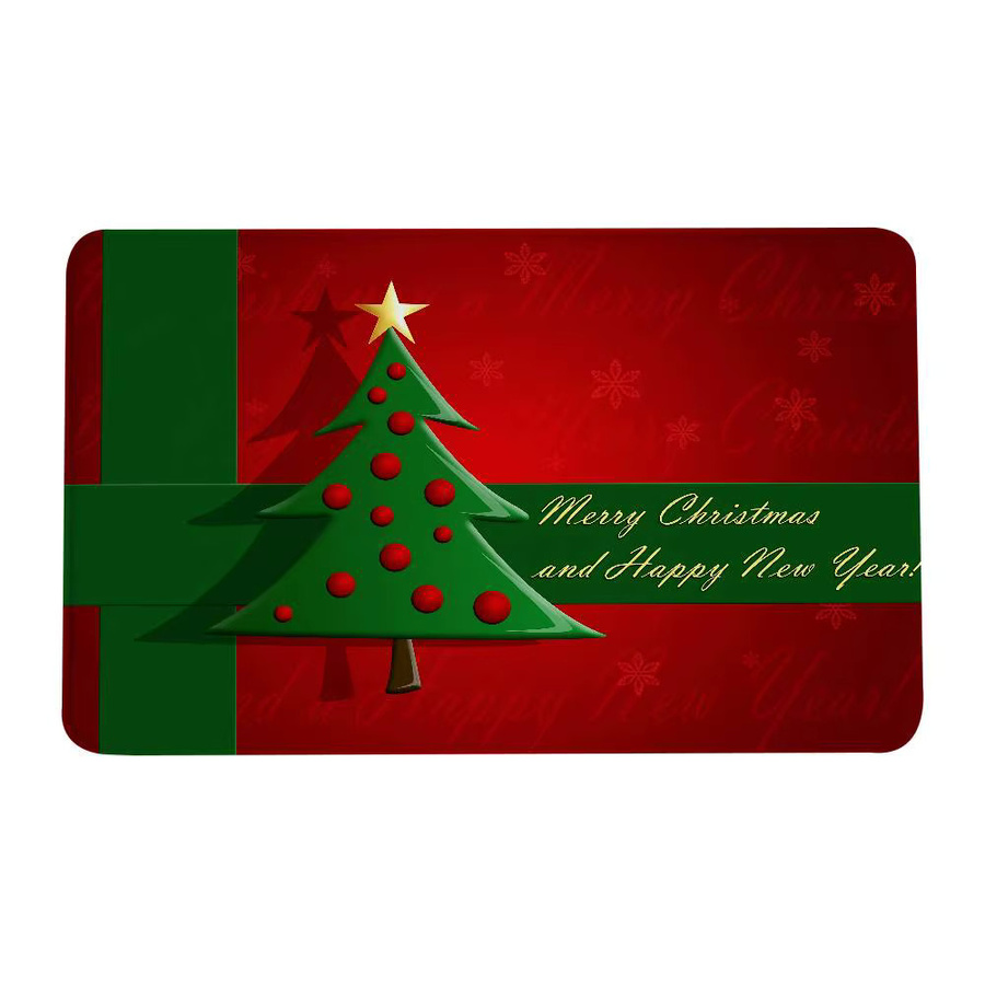 52TOYS Weihnachten Fußmatte, saugfähige und schmutzabweisende Bodenmatte für Badezimmer, Küche oder Eingangsbereich, mehrfarbig, B/T: 60 x 40 cm - Bild 6