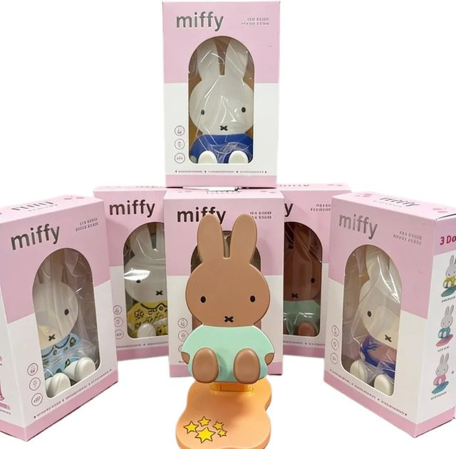 52TOYS Kawaii Miffy Teleskopischer Faltbarer Handy-Tischständer, Dekoratives Spielzeug - Bild 1
