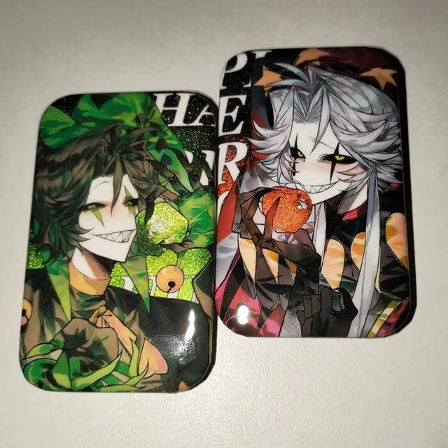 YiYuYiHua Brosche, Metall, Bunt, Pierrot Harlekin - Bild 1