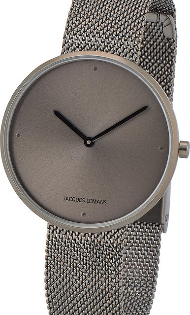 Jacques Lemans Damenuhr, Quarz, Edelstahl, 36 mm, Grau, 5 ATM - Bild 1
