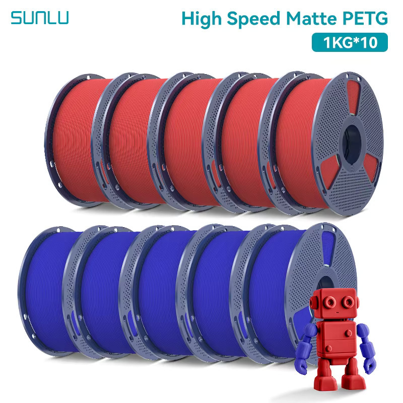 SUNLU Matt-PETG-Filament 1,75 mm für Hochgeschwindigkeits-FDM-Druck, 10 kg - Bild 5