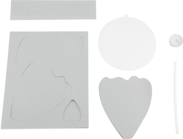 CosyHome DIY Seidenpapier-Blumendekoration in Grau und Weiß für Hochzeiten und Geburtstage - Bild 1