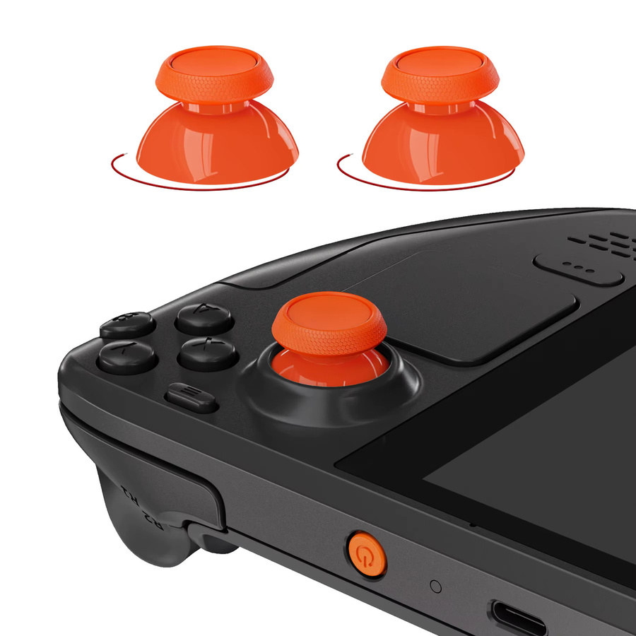 eXtremeRate Ersatz-Thumbsticks für Steam Deck LCD und OLED, Analog Stick Joysticks Reparaturset, Schwarz - Bild 3