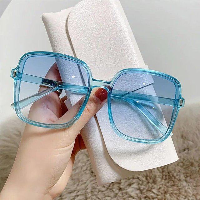 Dote Sonnenbrille, quadratisch, Vollrand, blau, Kunststoff, Unisex - Bild 1