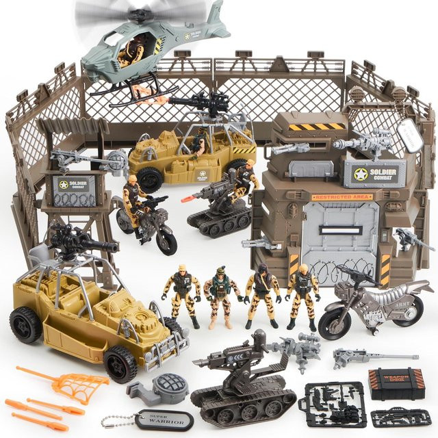 Joyfy Militärische Armeefiguren Actionfiguren, Grau, ab 3 Jahren - Bild 1