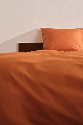ZACK Percale Bettbezug aus Bio-Baumwolle in Orange - Bild 1