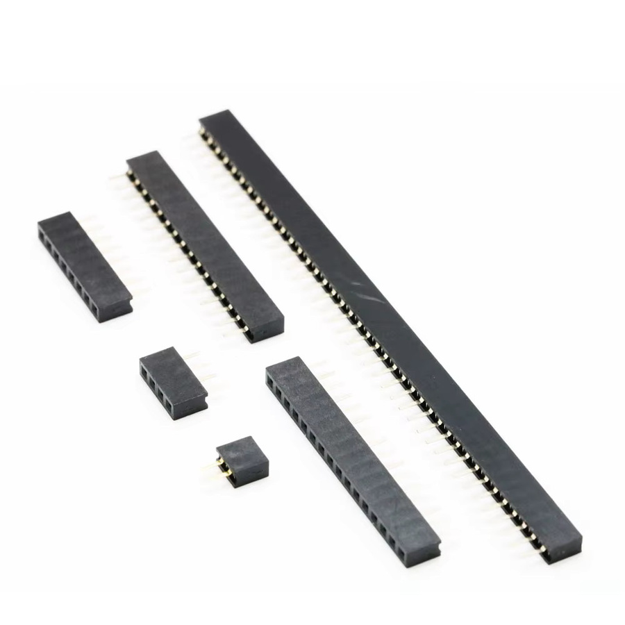 HPJF 10er Set Einreihige Pin Buchse Header Buchse mit 2,0 mm Pitch in Schwarz - Bild 2
