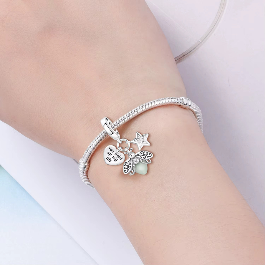 MISEFF Charm Glühwürmchen-Anhänger, 925 Silber - Bild 2