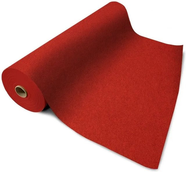 Floordirekt Messeteppich Sintra Gangläufer Rot Meliert B: 100 cm, T: 100 cm - Bild 1