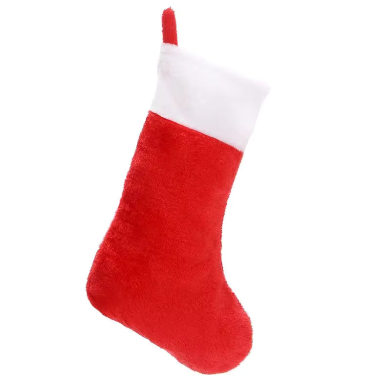 Weihnachtsstrümpfe in Rot und Weiß mit Plüschmanschette zur Dekoration für deinen Kamin, Höhe: 42 cm - Bild 6