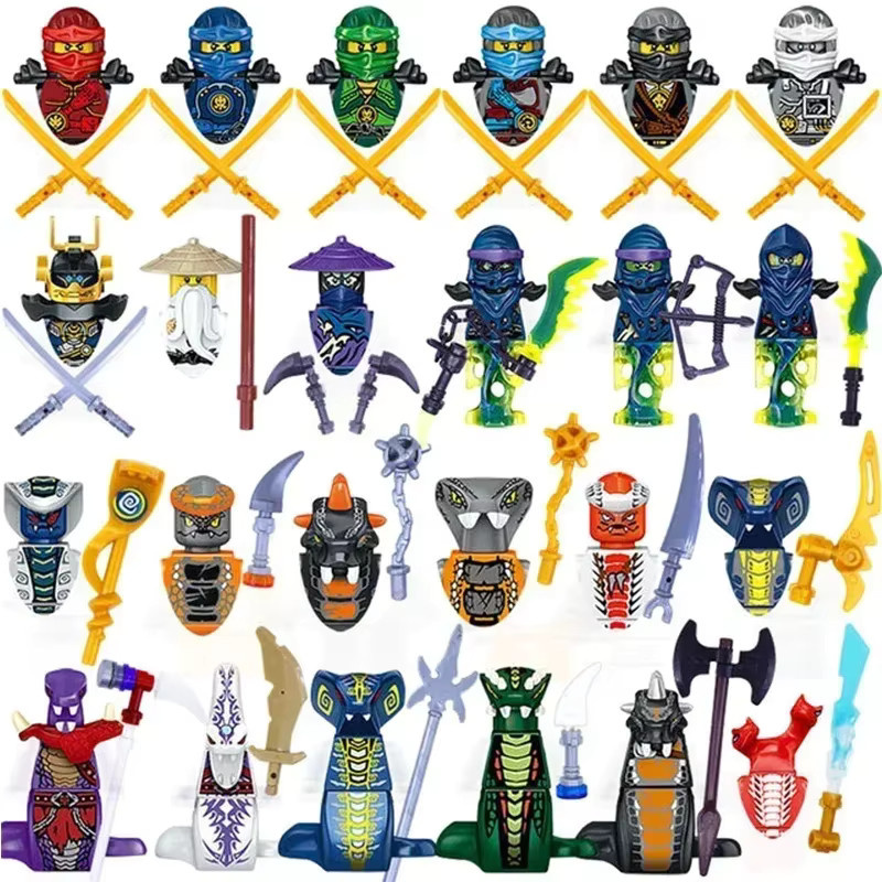 Hot Toys Anime-Charaktere Ninja-Figuren, 24-teiliges Set, Bausteine - Bild 3