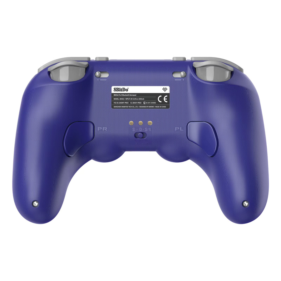 8BitDo Pro 3 Bluetooth-Gamepad kabelloser Gaming-Controller für Nintendo Switch und PC mit TMR Joysticks und austauschbaren Tasten in Blau oder Lila - Bild 2