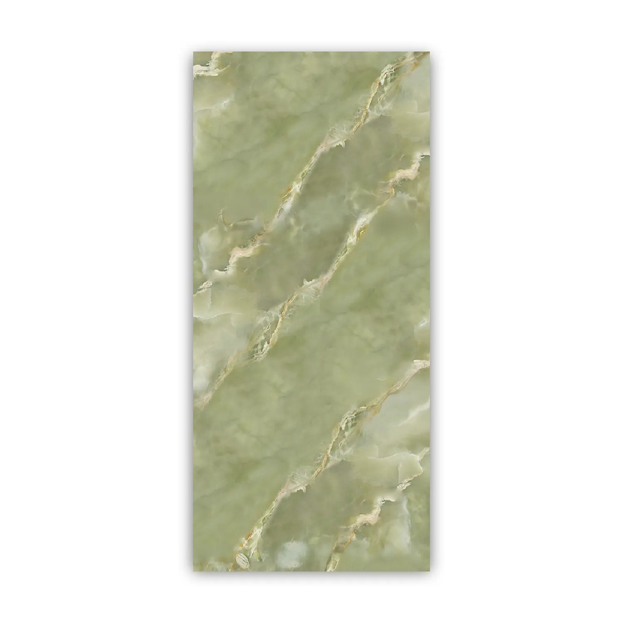 Walllux Duschrückwand Marmoris Onyx Viridis in Steinoptik aus Alu-Verbund, Farbe: Grün/Mehrfarbig, B/H: 90 x 200 cm, Stärke: 3 mm - Bild 2