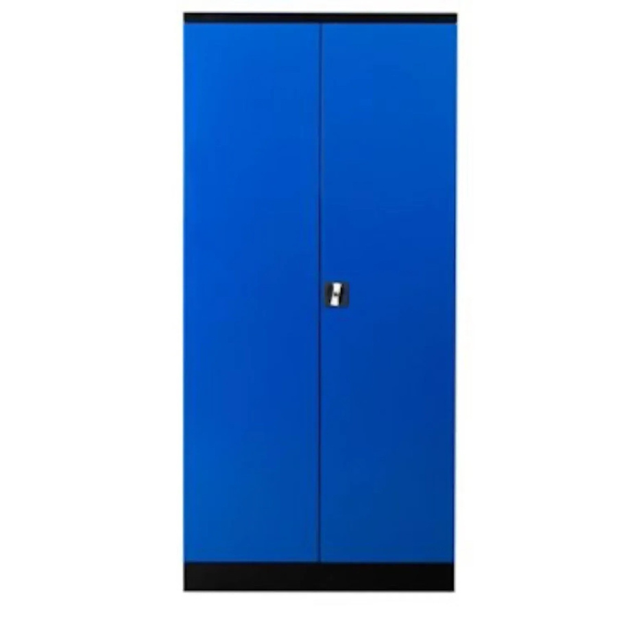 PROREGAL Stahlschrank Bee mit 4 Fachböden und abschließbaren Türen, Schwarz-Blau, H x B x T: 195 x 92 x 42 cm - Bild 2