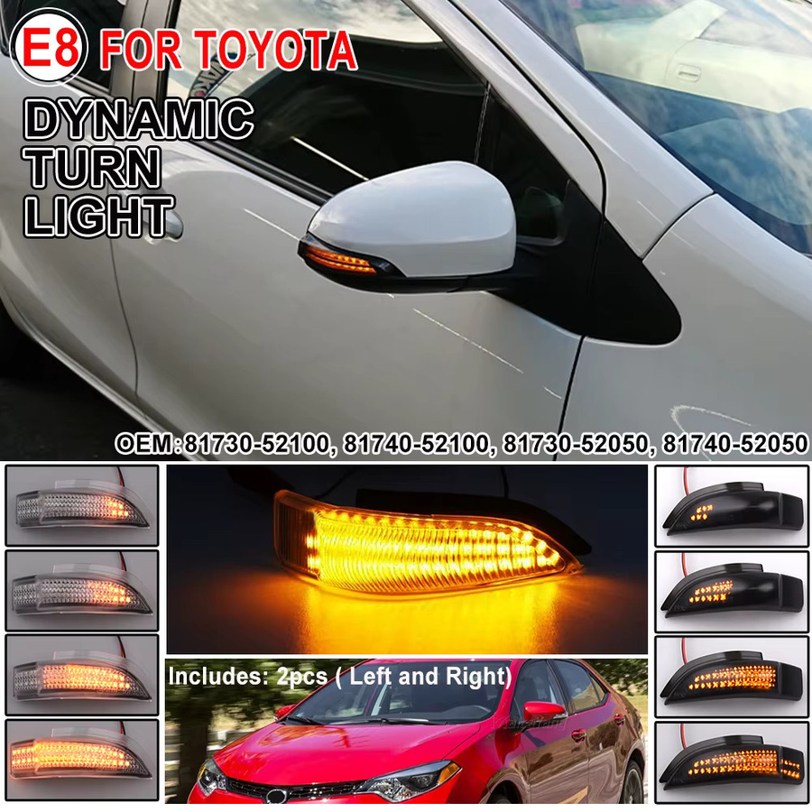 Malcayang Dynamische LED Seitenblinker für Toyota Corolla Camry Prius Vios Yaris Venza Avalon Altis 2014-2017 - Bild 3