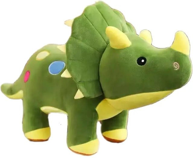 Kidsly Triceratops Plüschtier, Dinosaurier, grün, 40cm, ab 3 Jahre - Bild 1