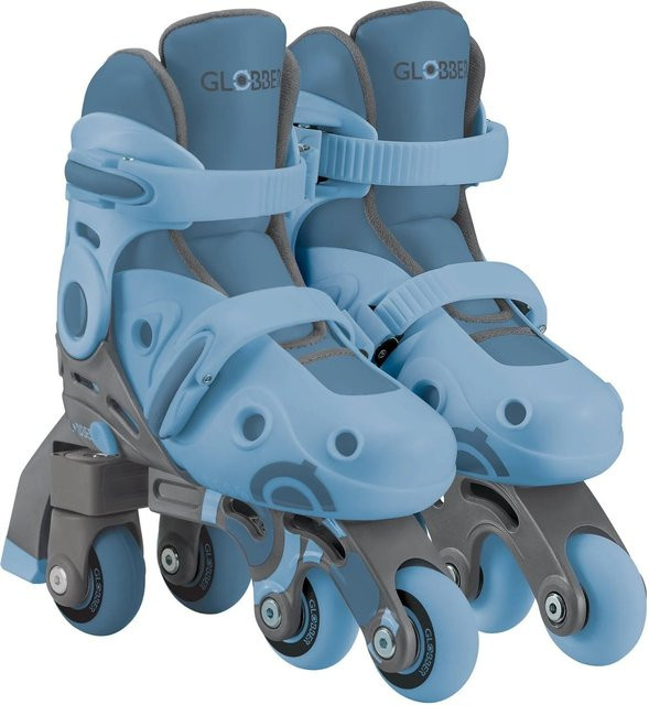 Globber Learning Skates 2in1, Inline- und Quad-Skates, verstellbar, Gr. 30-33, blau - Bild 4