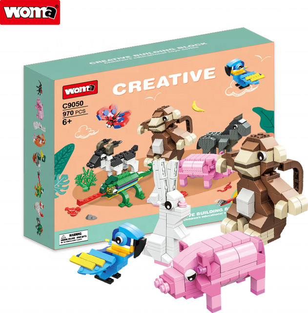WOMA TOYS Animals Bauklötze 970-teiliges Set - Bild 1