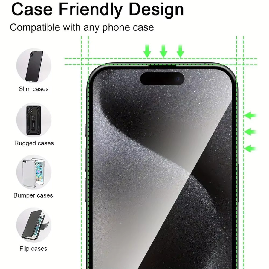 DIXSG 4-in-1 Full Cover Displayschutzfolie und Kamera-Lens-Schutz für iPhone 17 16 15 14 13 12 11 Pro Max Plus in Transparent - Bild 4