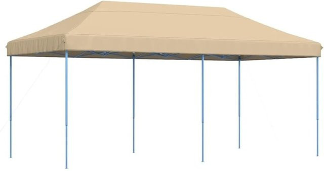vidaXL Partyzelt Faltbar Pop-Up Beige B/T/H: 580 x 292 x 315 cm - Bild 1