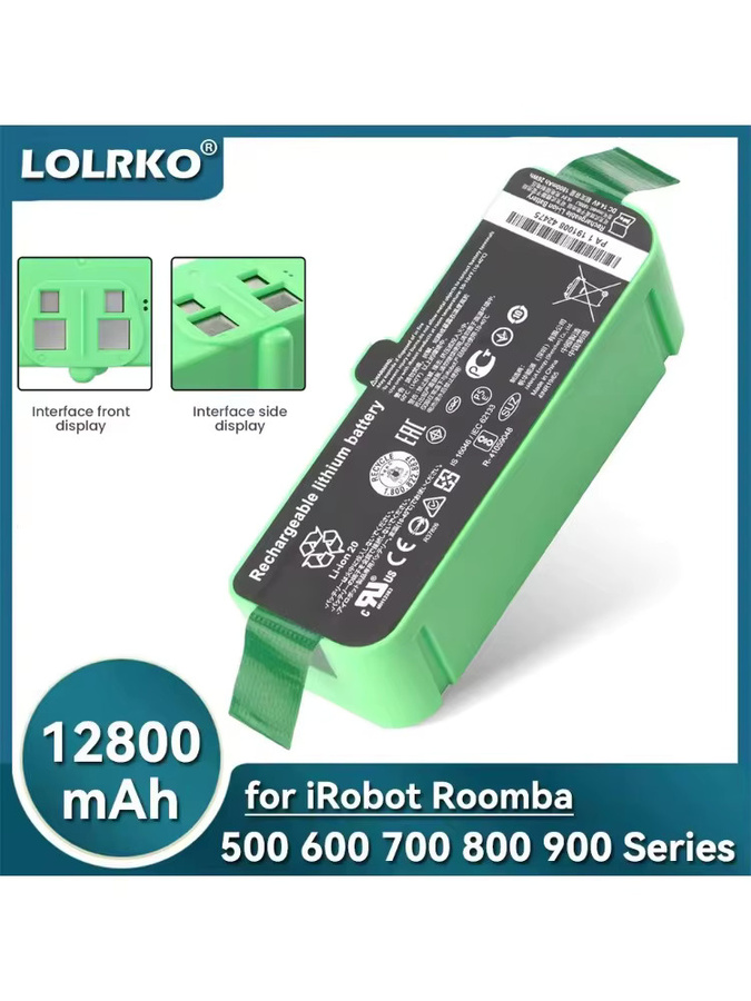 ALalito Li-Ionen-Akku 14,4 V 12,8 Ah in Grün für iRobot Roomba Saugroboter der 600, 700, 800 und 900 Serie - Bild 4