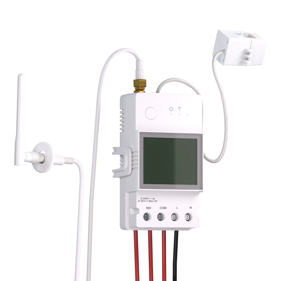 SONOFF POWCT Ring Smart Power Meter mit ESP32 Chip, berührungsloser CT 100A Energiemonitor und Schützsteuerung, kompatibel mit Alexa und IFTTT, Weiß - Bild 1