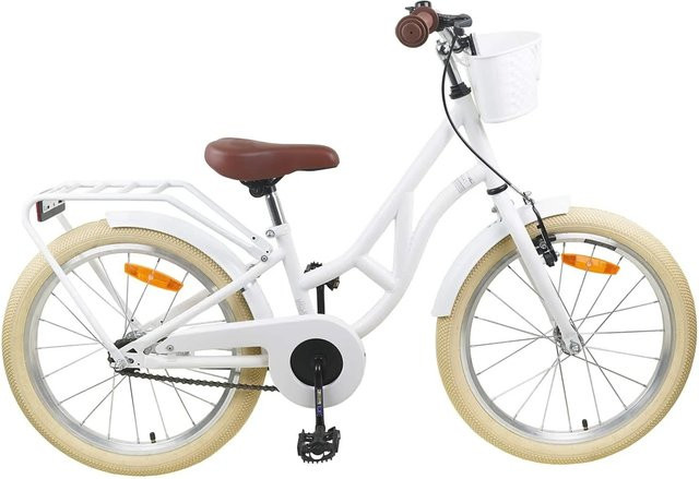 vidaXL Kinderfahrrad 24 Zoll Weiß für 8-12 Jahre - Bild 1