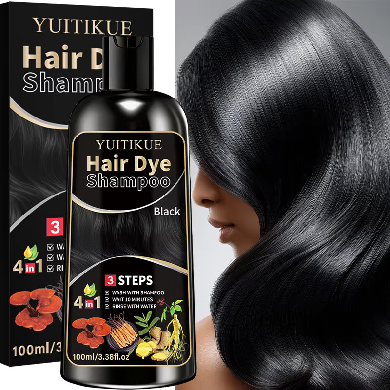 YUITIKUE Kräuter-Schwarzhaarfarbe-Shampoo, 100 ml - Bild 2