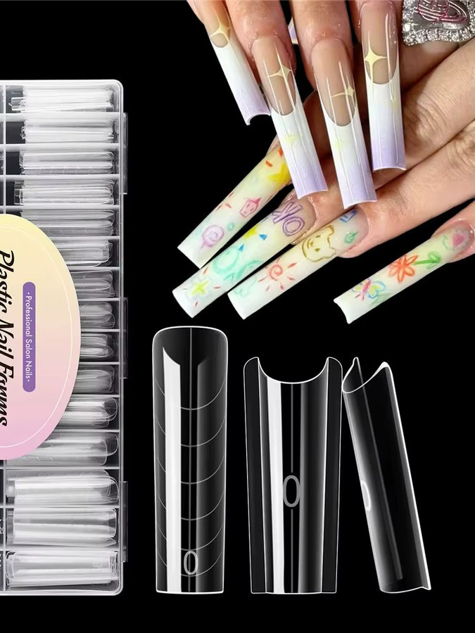BNG Sandwich Dual Nagelformen, 240 Stück, Quadratisch, Stiletto - Bild 5