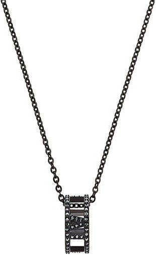 Swarovski Halskette Herren, Edelstahl, Schwarz, Kristall - Bild 1
